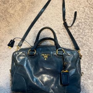 Prada Vitello Shine Denim